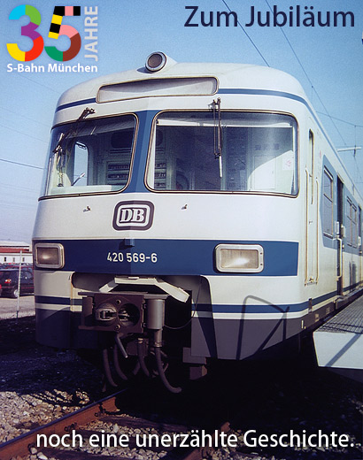 Bild: 420 569-6 steht am 4. April 1985 im Betriebsbahnhof Pasing. Foto: Sammlung Gerhard Hauptmann
